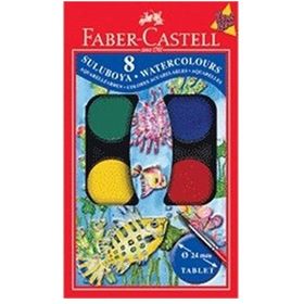 Faber Castell KÜÇÜK Hazneli Suluboya 8 Renk