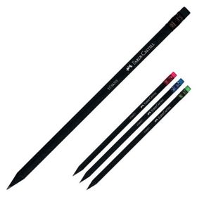 Faber-Castell Lata Siyah Gövde Silgili Kurşun Kalem