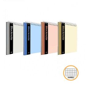 Faber Castell Metalik Renk A5 80 Yaprak Kareli Bloknot Defter