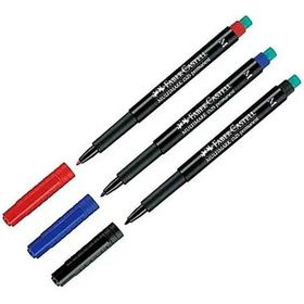 Faber Castell Multimark 1.0 mm 3 Renk Permanent Asetat Kalemi