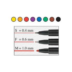 Faber Castell Multimark 1525 Permanent 1.0 mm Siyah - S Asetat Kalemi