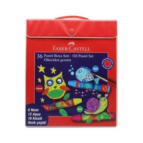 Faber Castell Neon 36 Renk Çantalı Pastel Boya