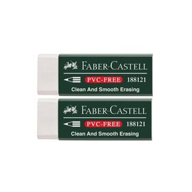 Faber Castell No: 20 PVC Free Büyük Boy 2'li Beyaz Silgi
