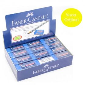 Faber Castell No:24 24 Adet Orta Boy Mavi Sınav Silgisi