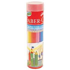 Faber Castell OFK026 24 Renk Metal Tüp Kuru Boya Kalemi