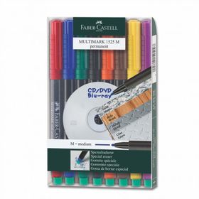 Faber Castell Permanent M Seri 8'li Karışık Renk Asetat Kalemi