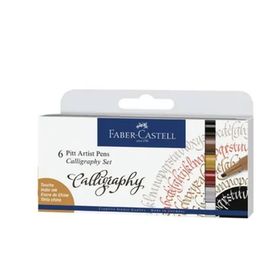 Faber Castell Pitt 6'lı Kaligrafi Kalem Seti Kutu
