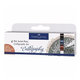 Faber Castell Pitt Artist Pen 4'lü Kaligrafi Kalem Seti
