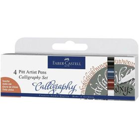 Faber Castell Pitt Artist Pen 4'lü Kaligrafi Kalem Seti
