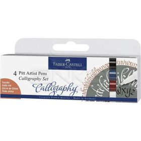 Faber Castell Pitt Artist Pen 4'lü Kaligrafi Kalem Seti