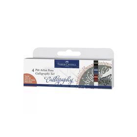 Faber Castell Pitt Artist Pen 4'lü Kaligrafi Kalem Seti