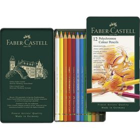 Faber-Castell Polychromos 12 Renk Kuru Boya Kalemi