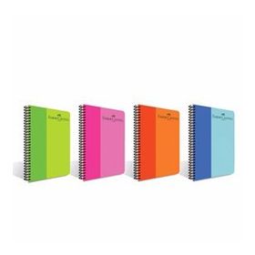 Faber-Castell PP Kapak BiColor Spiralli 120 Yaprak Düz Defter