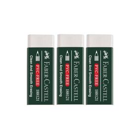 Faber Castell Pvc Free No:20 Büyük Boy 3 Adet Beyaz Silgi