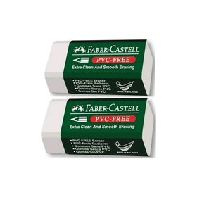 Faber Castell Pvc Free No:30 Küçük Boy 2'li Beyaz Silgi