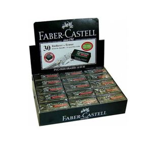 Faber Castell Pvc Free No:30 Küçük Boy 30'lu Siyah Silgi