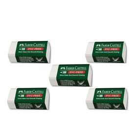 Faber Castell Pvc Free No:30 Küçük Boy 5'li Beyaz Silgi