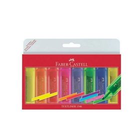 Faber Castell Şeffaf Gövde 8 Renk 37 Fosforlu Kalem