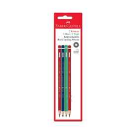 Faber Castell Set 3 2 Kırmızı 1 Mavi 1 Yeşil Kopya Kalemi