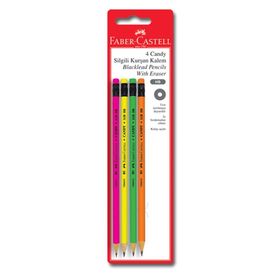 Faber-Castell Silgili Candy 2B 72'li Kurşun Kalem