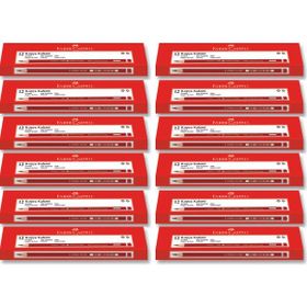Faber-Castell Siyah-Kırmızı Renkli Kurşun Kalem 144'LÜ
