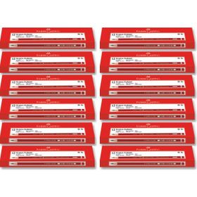 Faber-Castell Siyah-Kırmızı Renkli Kurşun Kalem 144'LÜ