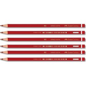 Faber-Castell Siyah-Kırmızı Renkli Kurşun Kalem 6'lı