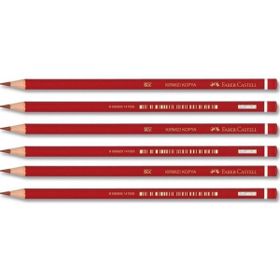 Faber-Castell Siyah-Kırmızı Renkli Kurşun Kalem 6'lı