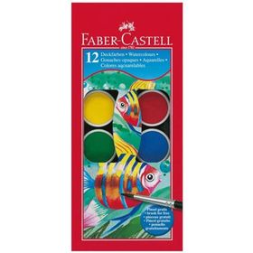 Faber Castell Sulu Boya 12'li Büyük Boy 8370