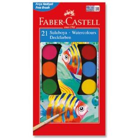 Faber Castell Sulu Boya 21 Renk BÜYÜK 30 mm