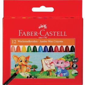 Faber-Castell Süper Yıkanabilir 12 Renk Mum Pastel Boya