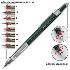 Faber-Castell Versatil TK Fine Vario Lux Yeşil Uçlu Kalem