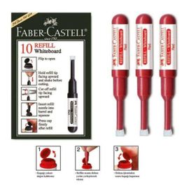 Faber-Castell W20 Refili Kırmızı 3'lü Tahta Kalem