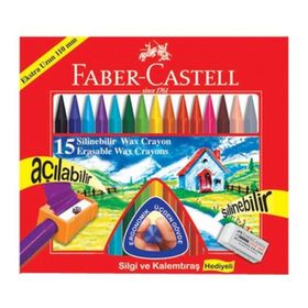 Faber-Castell Wax Crayon 15 Renk Mum Boya