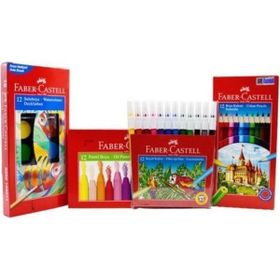 Faber mgkrt054 Castell 4'lü Boya Seti Resim Defteri