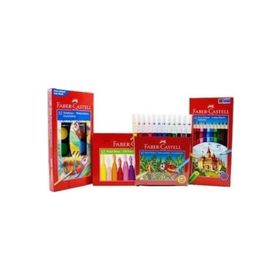 Faber mgkrt054 Castell 4'lü Boya Seti Resim Defteri