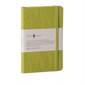 Fabio Ricci 1044 Alttan Lastikli Yeşil Çizgili Defter