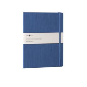 Fabio Ricci Lepidus 19x25 cm Kareli Saks Mavisi Defter