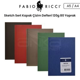 Fabio Ricci Sketch Sert Kapak 120 gr 80 Yaprak Çizim Defteri