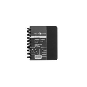 Fabio Ricci U85323 A6 Siyah Çizgili Yandan Lastikli Defter
