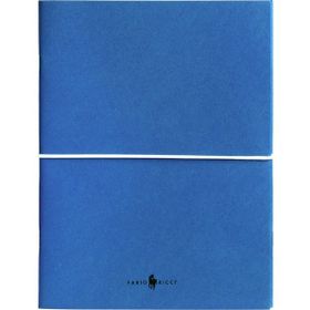 Fabio Ricci Z Notes 19x24 cm Kareli Düz 2'li Mavi Defter