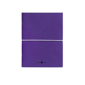 Fabio Ricci Z Notes 19x24 cm Kareli - Düz İkili Mor Defter