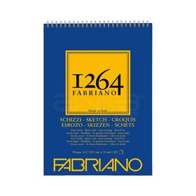 Fabriano 1264 Sketch Paper Üstten Spiralli 90 gr Eskiz Defteri