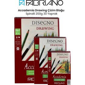 Fabriano Accademia Drawing Spiralli 200 gr 30 Yaprak Çizim Bloğu