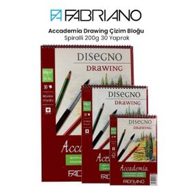 Fabriano Accademia Drawing Spiralli 200 gr 30 Yaprak Çizim Bloğu