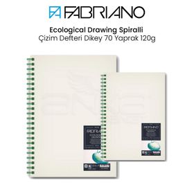 Fabriano Ecological Drawing Spiralli Dikey 70 Yaprak 120 gr Çizim Defteri