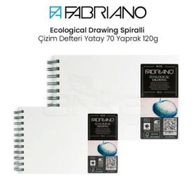 Fabriano Ecological Drawing Spiralli Yatay 70 Yaprak 120 gr Çizim Defteri