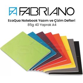 Fabriano Ecoqua Notebook 85 gr 40 Yaprak A4 Yazım ve Çizim Defteri