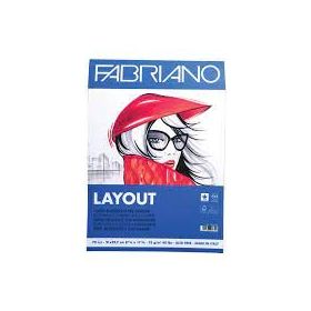 Fabriano Layout 75 gr A4 70 Yaprak Pürüzsüz ve Geçirimsiz Marker Blok
