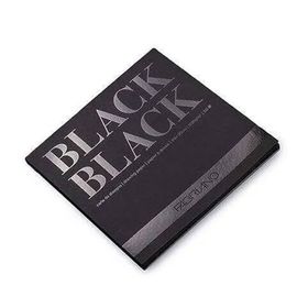 Fabriano N:F19100389 20x20 cm 300 gr Siyah Black Black Defter